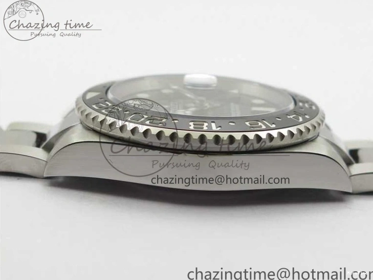 MiroTime 0107 GMT Master II 116710LN Black Ceramic 316L Steel ROF Best Edition Black Dial on SS Bracelet A Sophisticated 2656